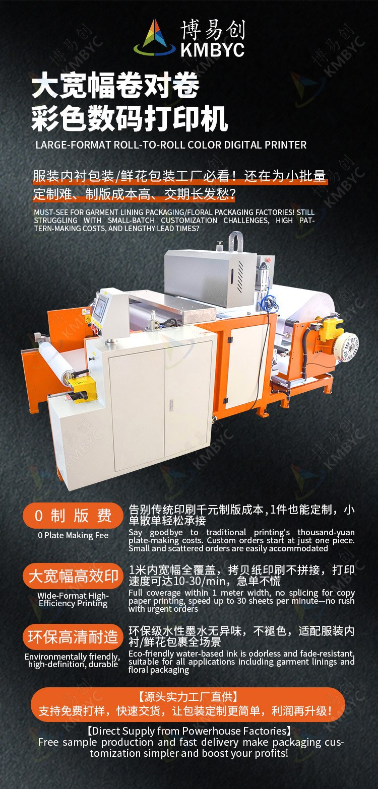 卷對卷大寬幅拷貝紙打印機